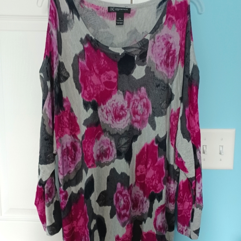 Cold shoulder sweater